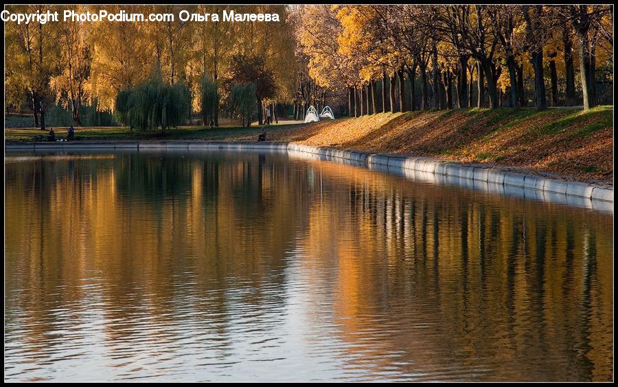 Canal, Outdoors, River, Water, Field, Grass, Grassland