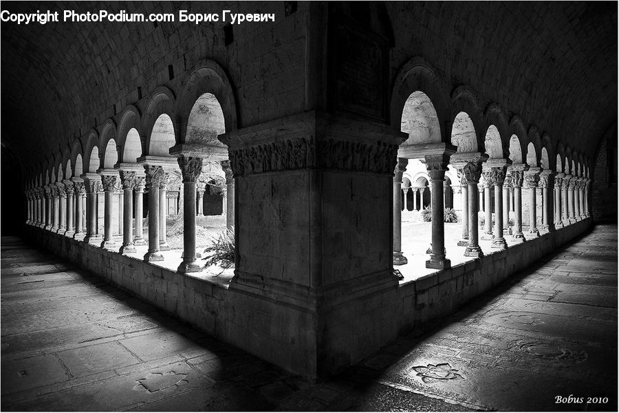 Corridor, Architecture, Cathedral, Church, Worship, Crypt, Arched