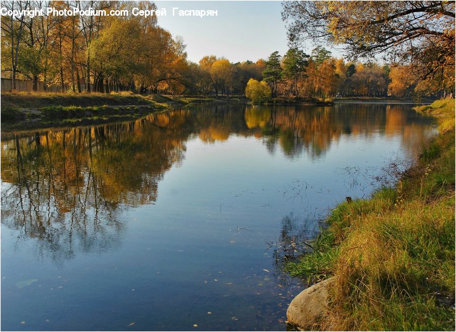 Outdoors, Pond, Water, River, Field, Grass, Grassland