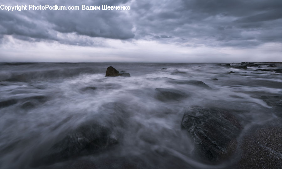 Outdoors, Sea, Sea Waves, Water, Storm, Weather, Ocean