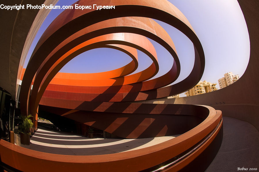 Plant, Potted Plant, Spiral, Building, Housing, Architecture, Convention Center