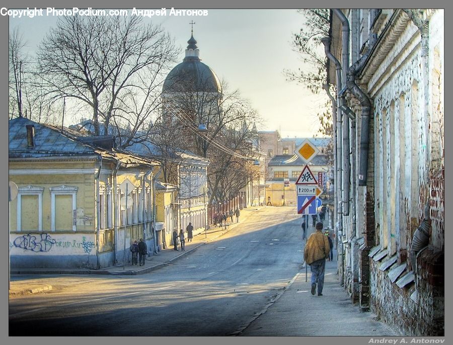 Architecture, Dome, Alley, Alleyway, Road, Street, Town