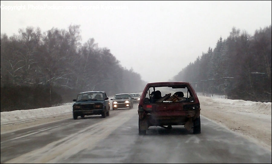 Automobile, Car, Vehicle, Dirt Road, Gravel, Road, Van