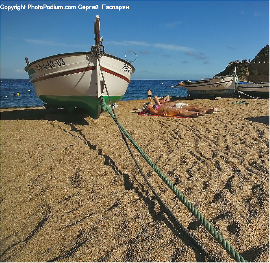 Boat, Watercraft, Beach, Coast, Outdoors, Sea, Water