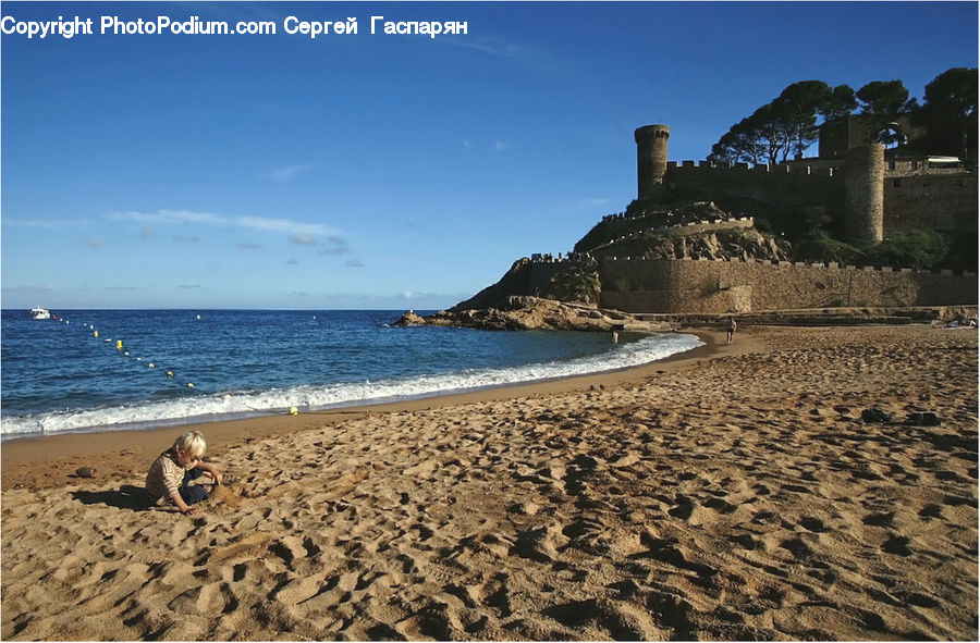 Architecture, Castle, Fort, Beach, Coast, Outdoors, Sea