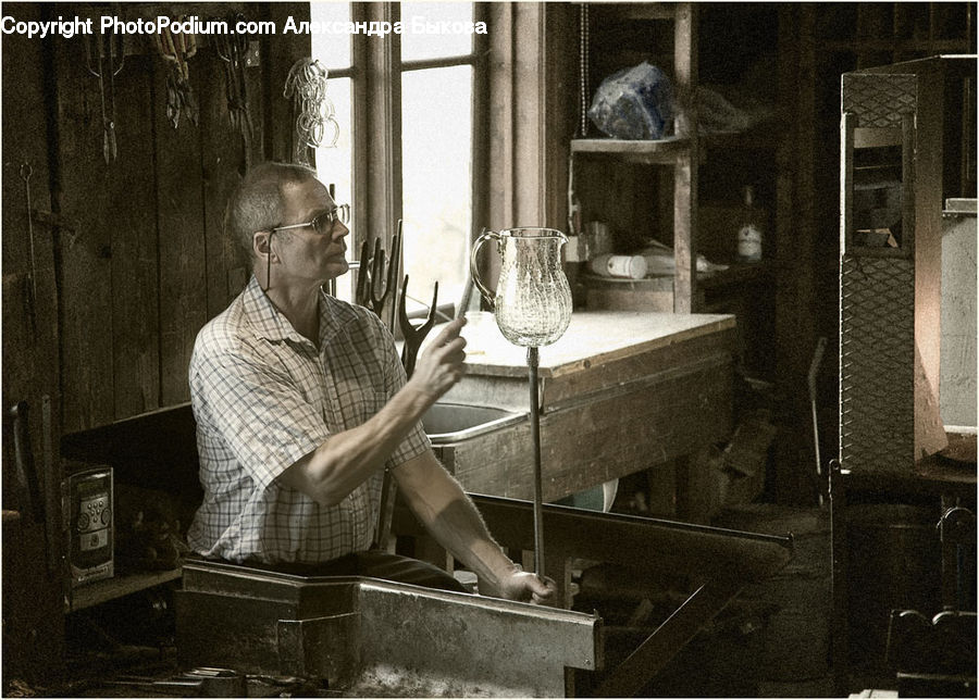 People, Person, Human, Glass, Goblet, Bowl, Portrait