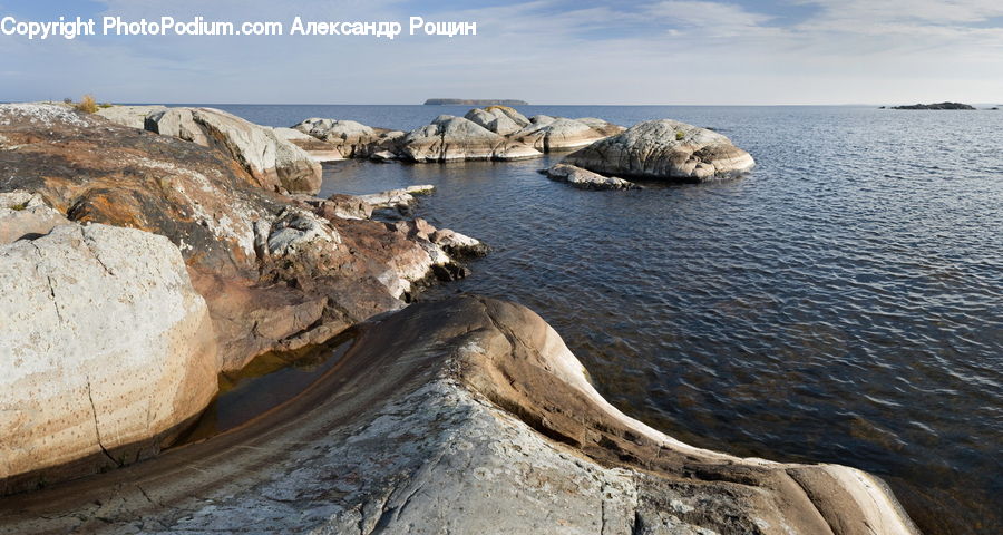 Coast, Outdoors, Sea, Water, Promontory, Cliff, Beach