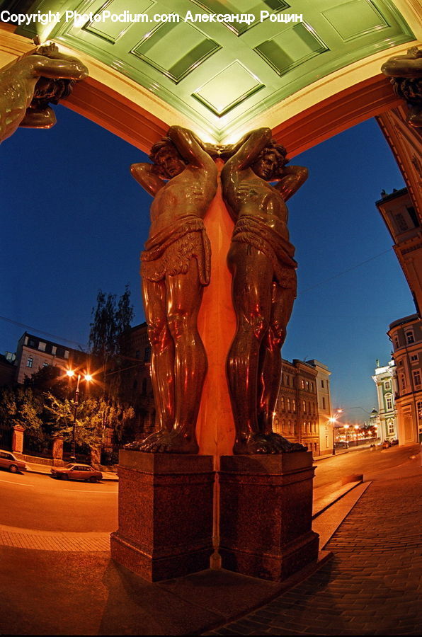 Cross, Crucifix, Fountain, Water, Art, Sculpture, Statue
