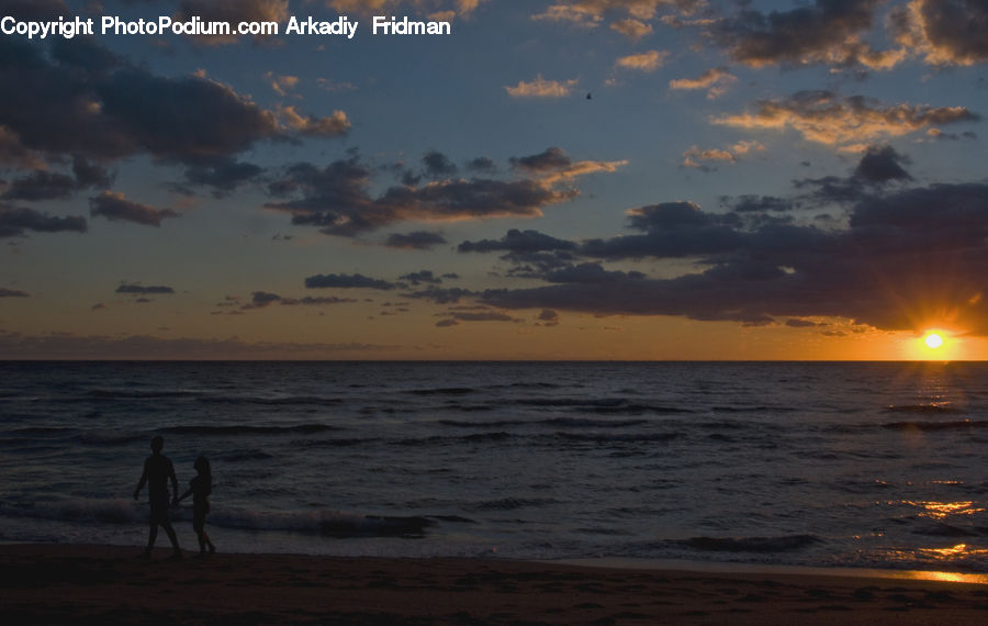 Cloud, Cumulus, Sky, Beach, Coast, Outdoors, Sea