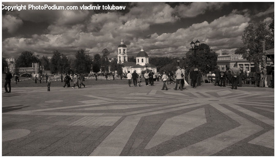 Architecture, Downtown, Plaza, Town Square, Boardwalk, Deck, Path
