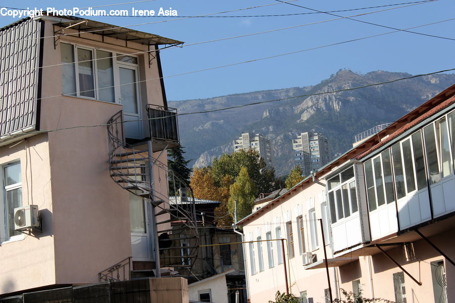 Apartment Building, Building, High Rise, Balcony, Electronics, Loudspeaker, Speaker