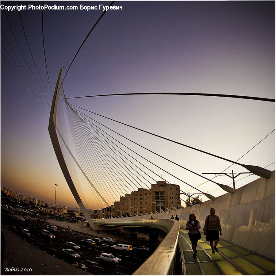 Freeway, Road, City, Downtown, Metropolis, Urban, Building