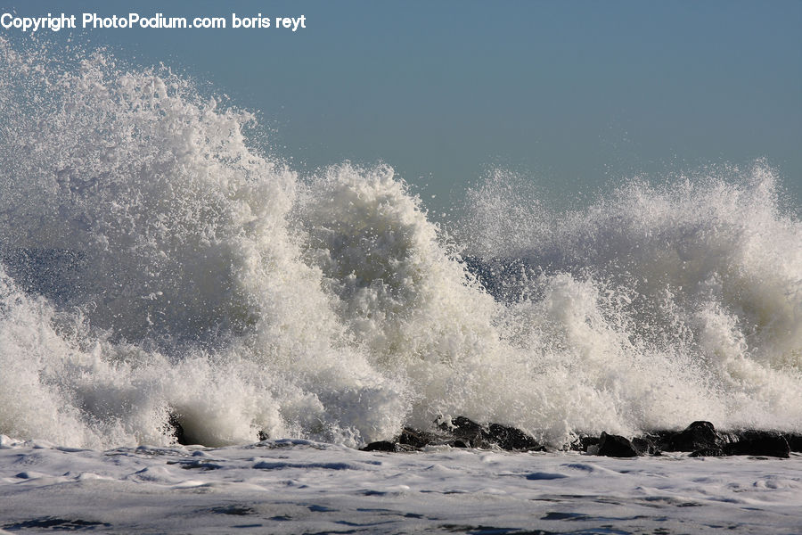 Outdoors, Sea, Sea Waves, Water, Coast, Beach