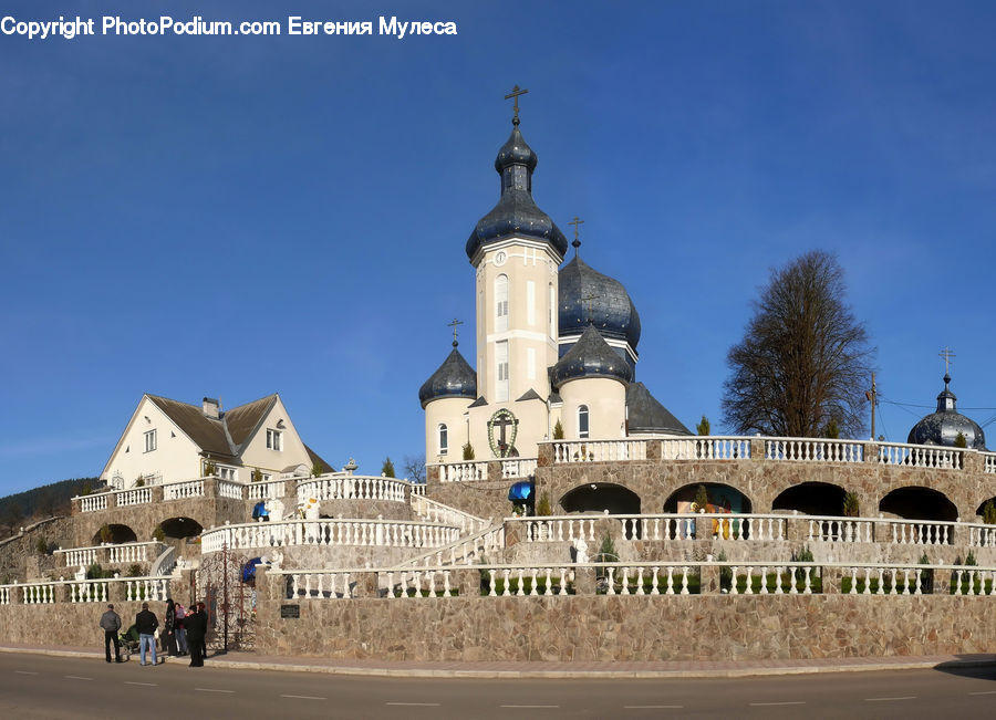 Architecture, Church, Worship, Downtown, Plaza, Town Square, Castle