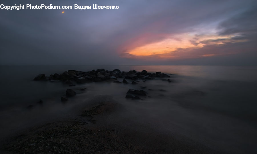 Dawn, Dusk, Sky, Sunrise, Sunset, Coast, Outdoors