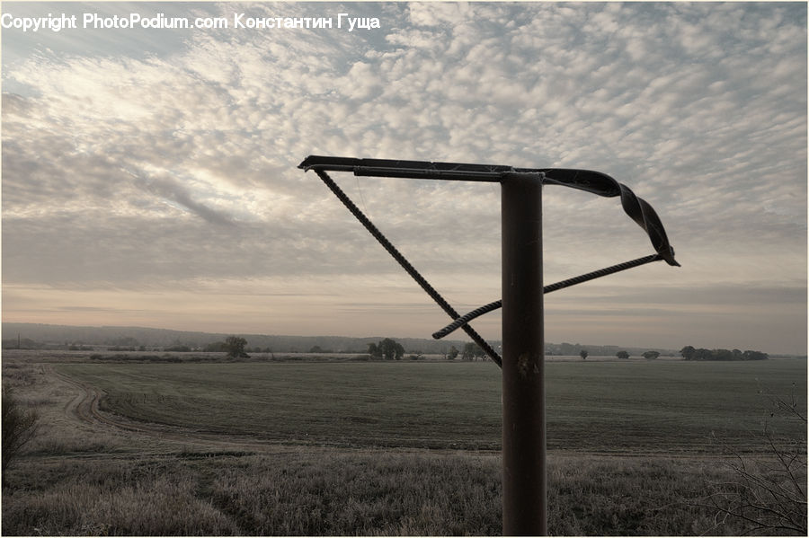 Horizon, Sky, Field, Grass, Grassland, Land, Outdoors