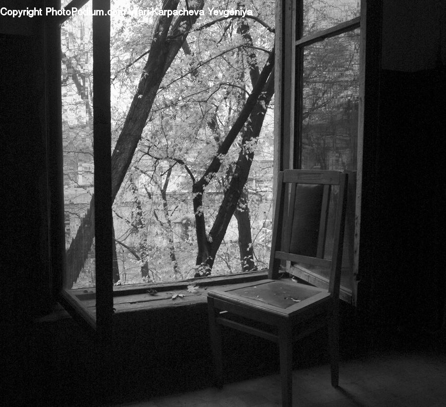 Chair, Furniture, Bench, Brick, Fence, Wall, Alley