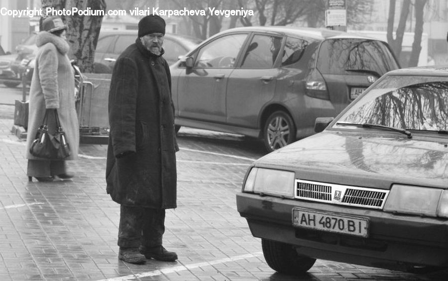 Human, People, Person, Automobile, Car, Vehicle, Coat