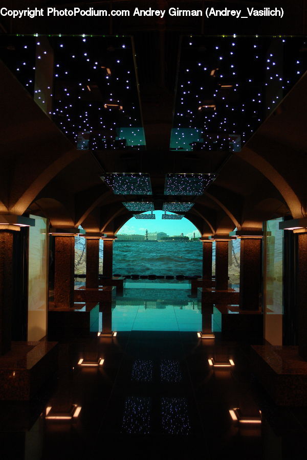 Corridor, Cinema, Theater, Spa, Aisle, Indoors, Interior Design