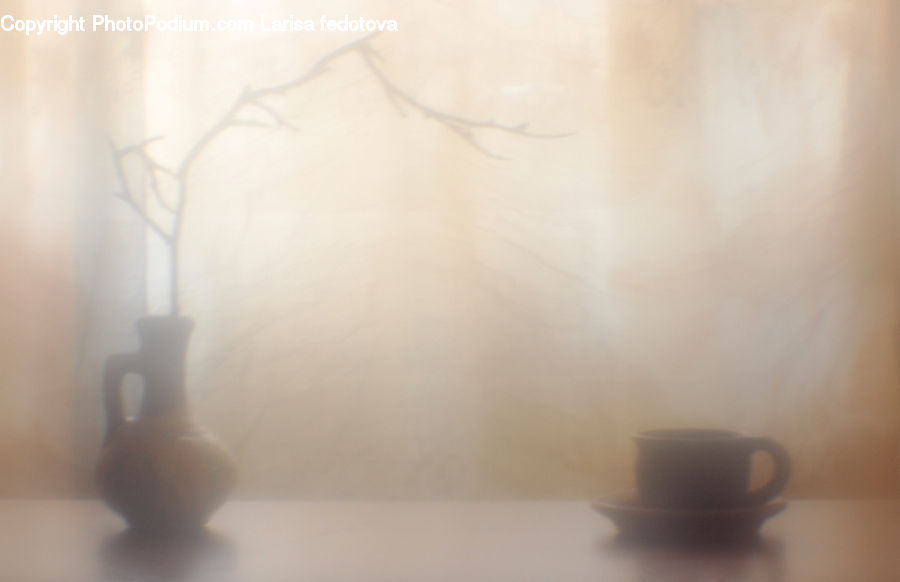 Coffee Cup, Cup, Bowl, Fog, Mist, Outdoors, Pollution