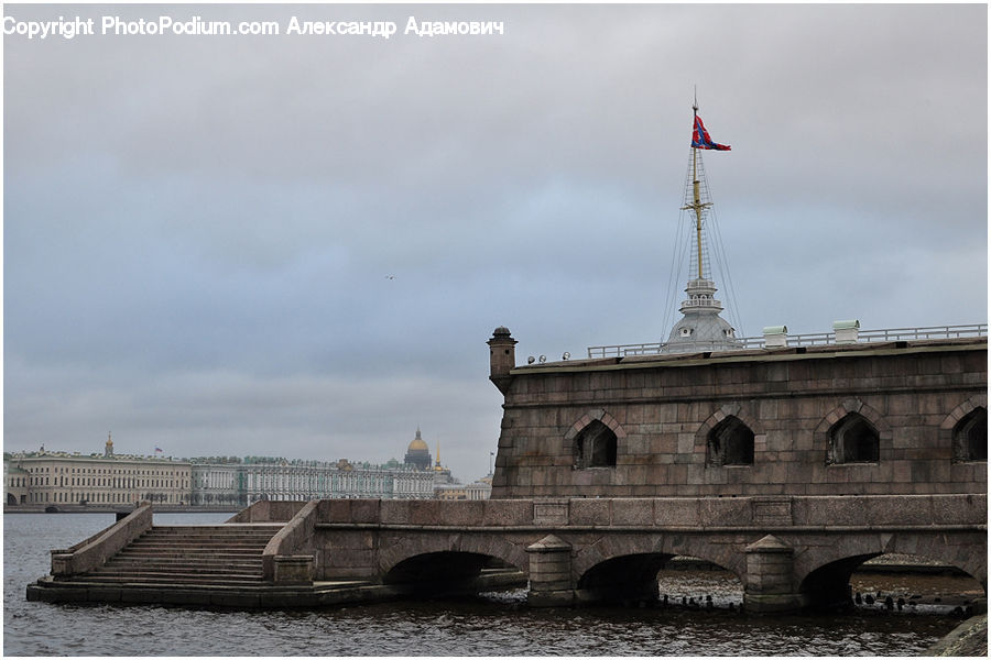 Castle, Fort, Architecture, Bell Tower, Clock Tower, Tower, Boat