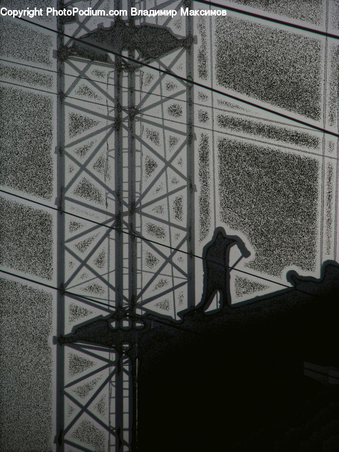 Silhouette, Game, Jigsaw Puzzle, Banister, Handrail, City, Downtown
