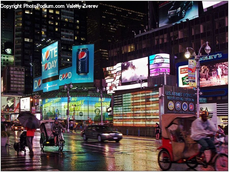 People, Person, Human, Automobile, Car, Vehicle, Billboard