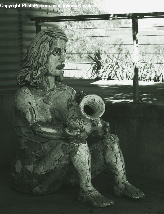 Art, Sculpture, Statue, Head, Portrait, Person, Selfie