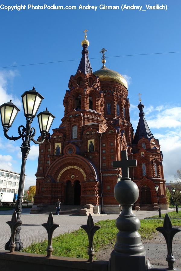 Lamp Post, Pole, Architecture, Church, Worship, Jar, Pot