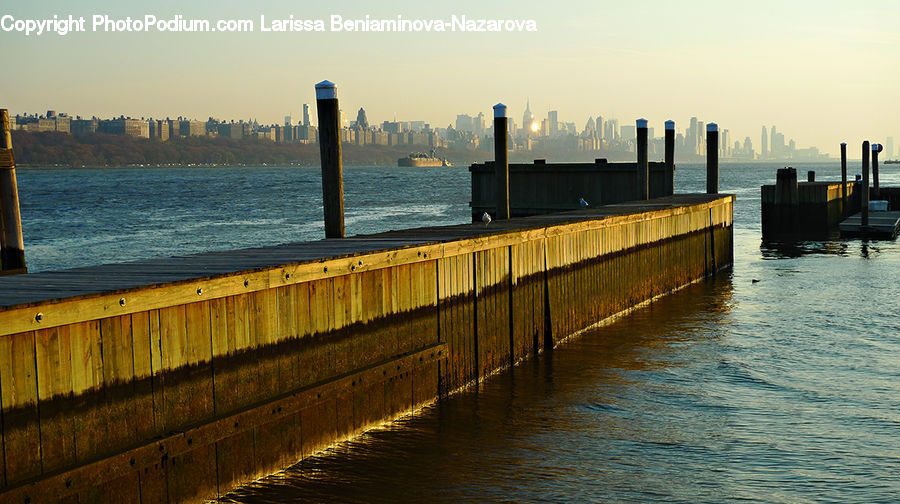 Coast, Outdoors, Sea, Water, Dock, Landing, Pier