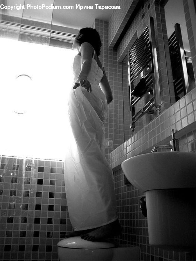 Bathroom, Indoors, Bird, Seagull, Sink, Ballerina, Ballet