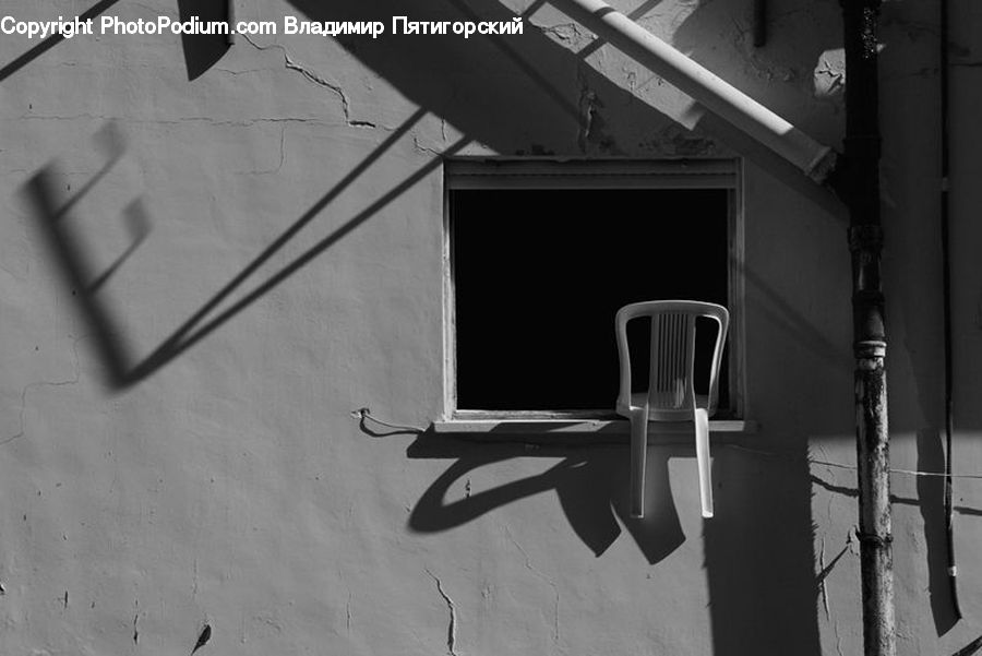 Chair, Furniture, Alley, Alleyway, Road, Street, Town
