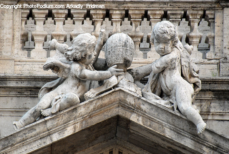 Art, Gargoyle, Statue, Sculpture, Head, Portrait, Ruins
