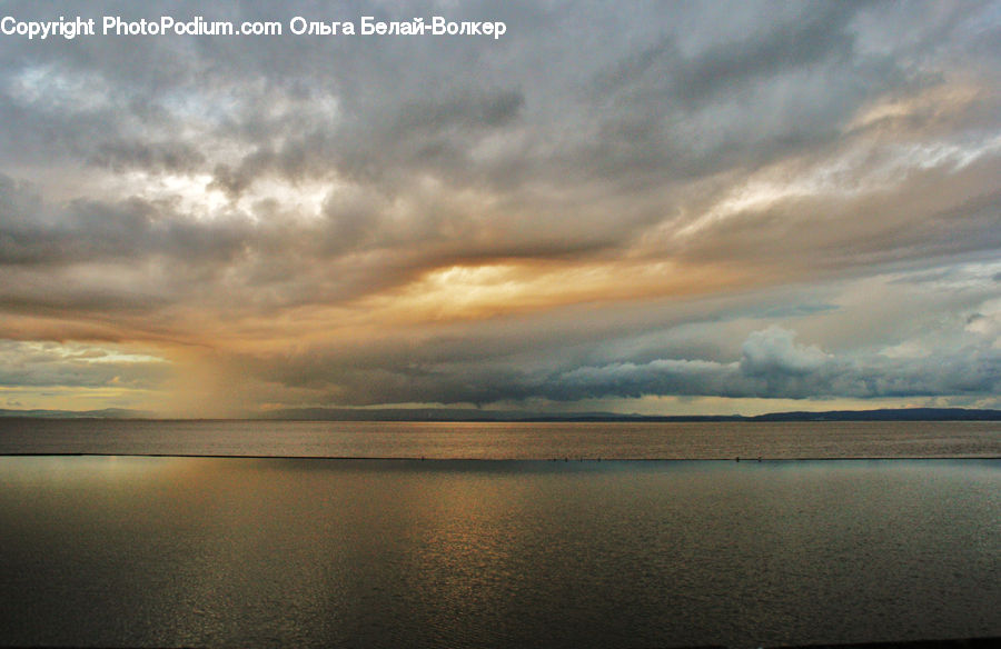 Azure Sky, Cloud, Outdoors, Sky, Cumulus, Horizon, Beach