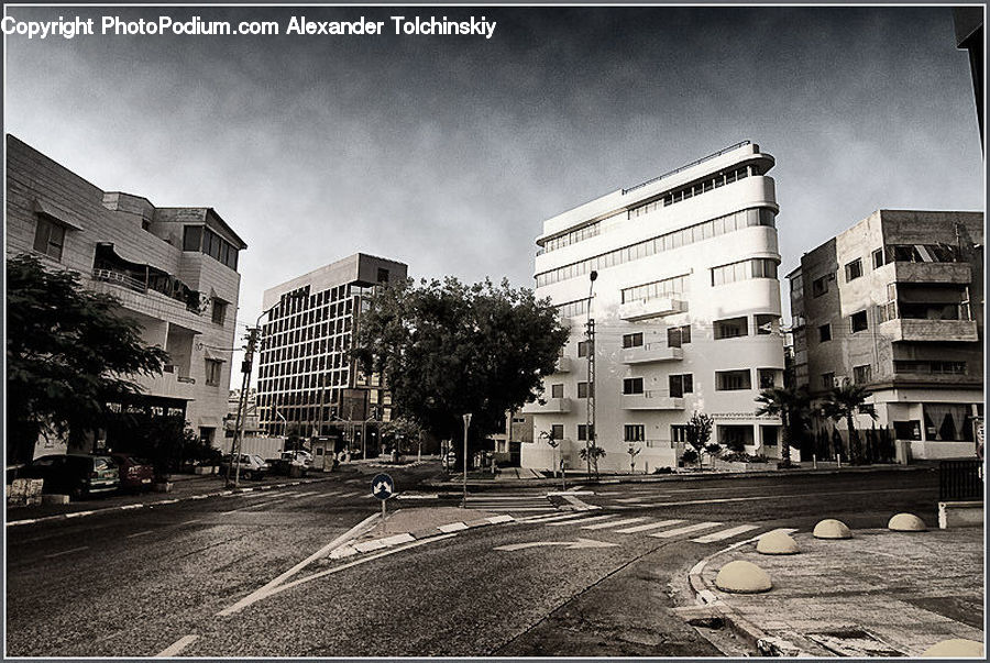 City, Downtown, Urban, Apartment Building, Building, High Rise, Intersection