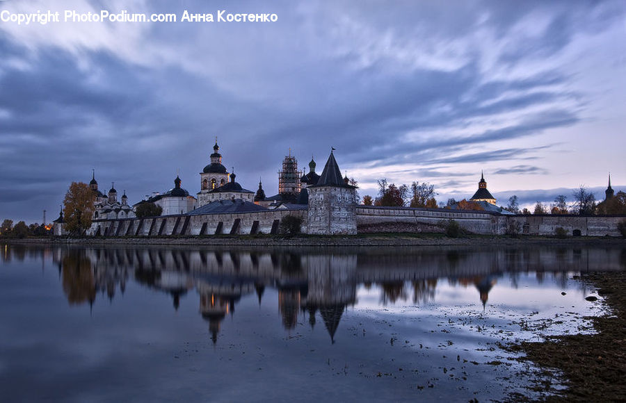 Architecture, Castle, Fort, Downtown, Plaza, Town Square, Lake