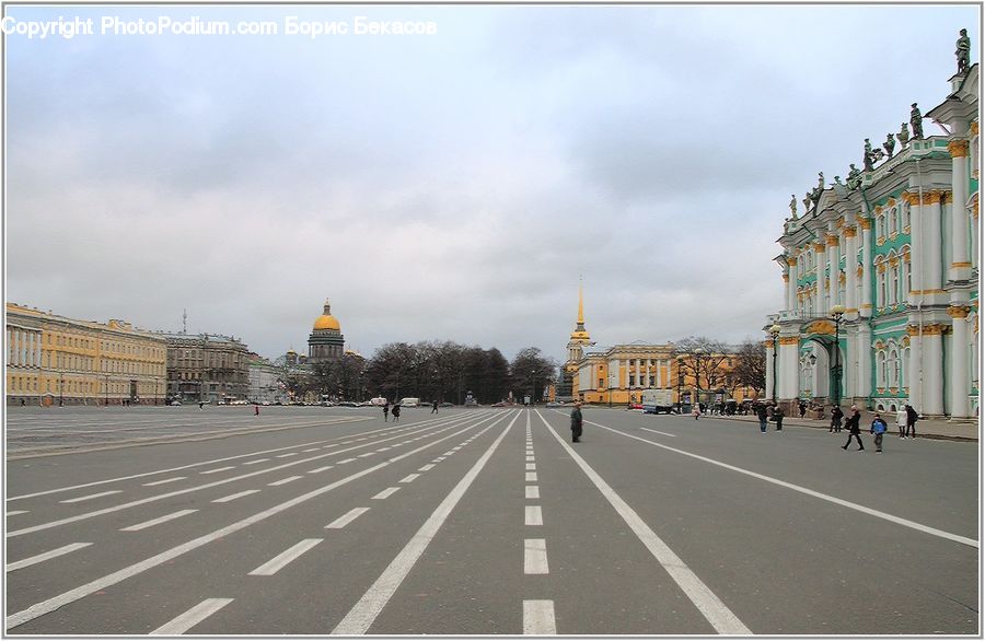 Building, Architecture, Road, City, Downtown, Dome, Street