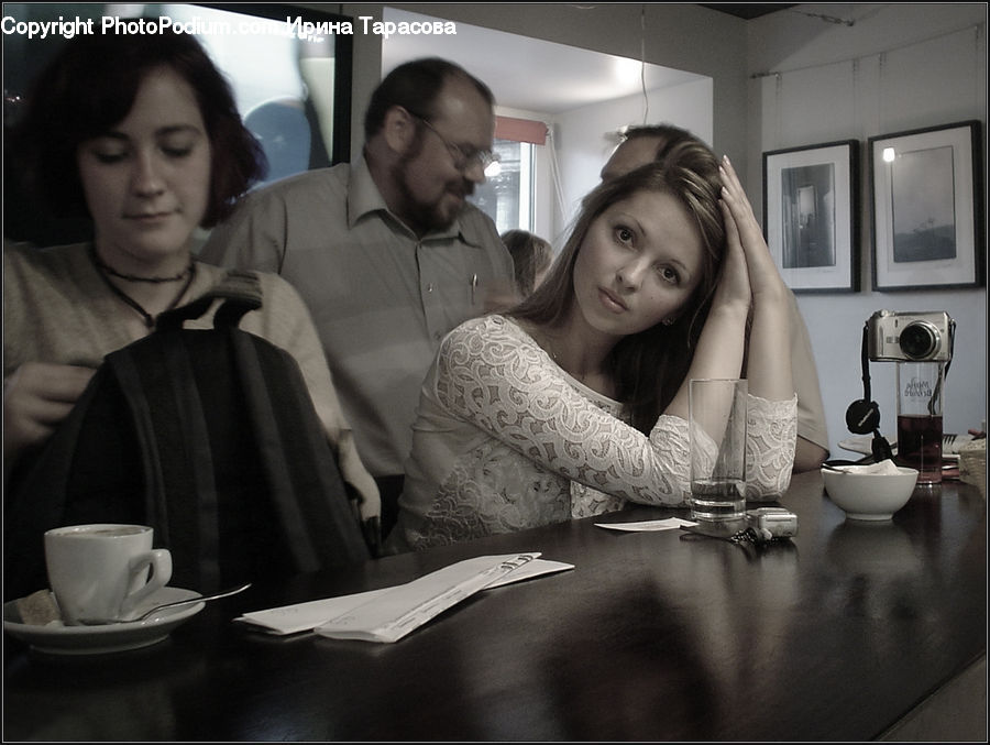 People, Person, Human, Cup, Porcelain, Saucer, Cafe