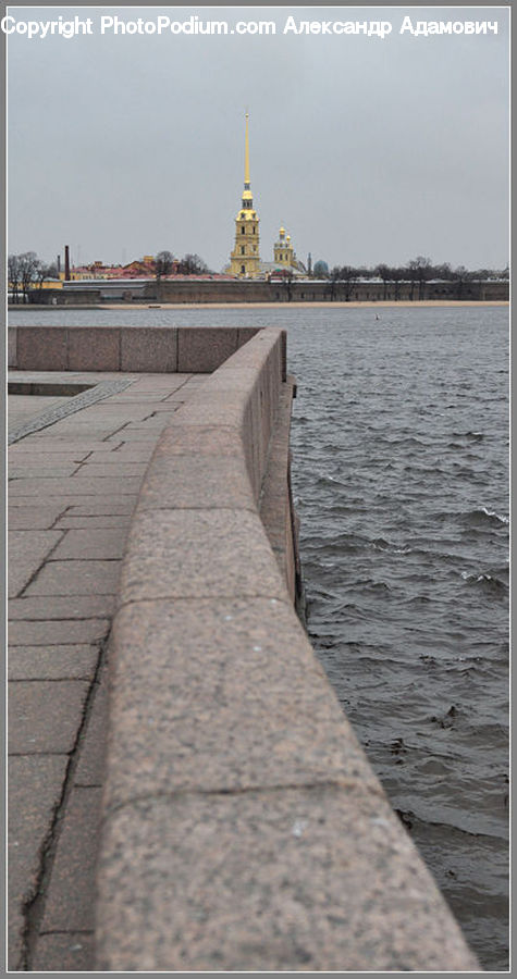 Dock, Landing, Pier, Architecture, Tower, Cathedral, Church