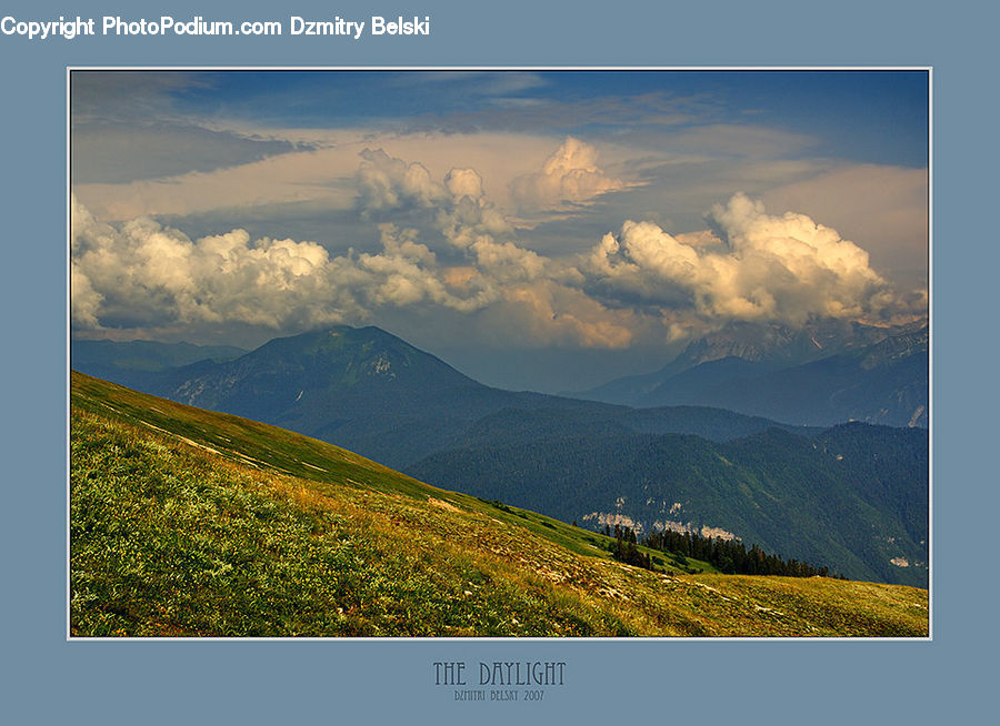 Cloud, Cumulus, Sky, Mountain, Mountain Range, Outdoors, Azure Sky