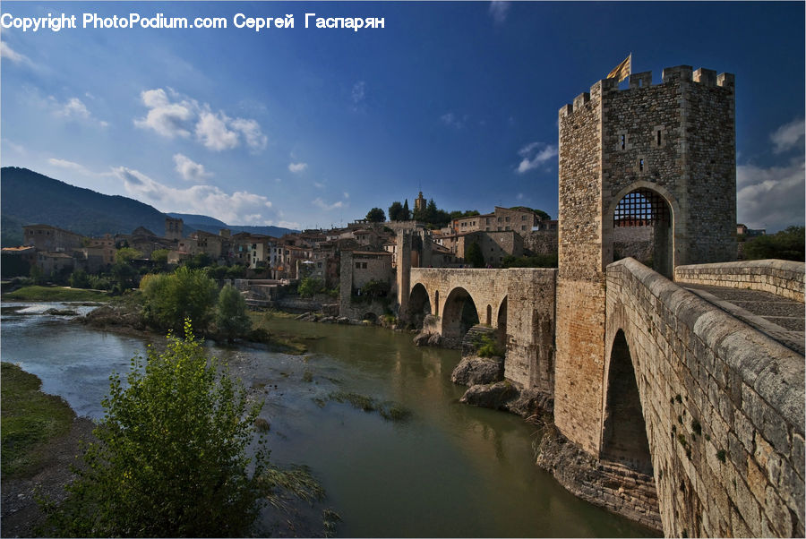 Castle, Ditch, Fort, Moat, Architecture, Arch, Bridge