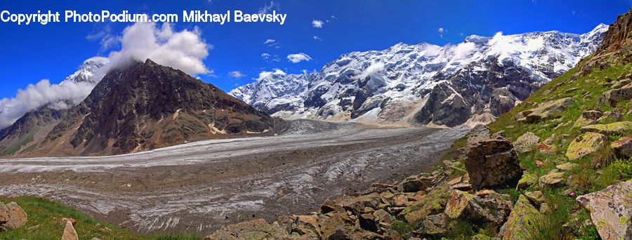 Arctic, Glacier, Ice, Mountain, Outdoors, Snow, Crest