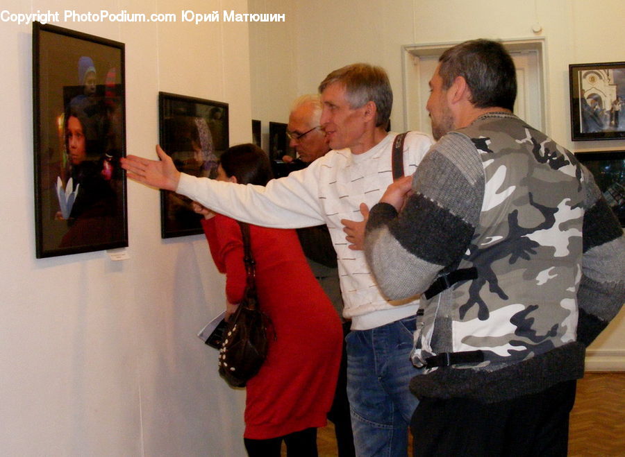 People, Person, Human, Art, Painting, Senior Citizen, Cardigan