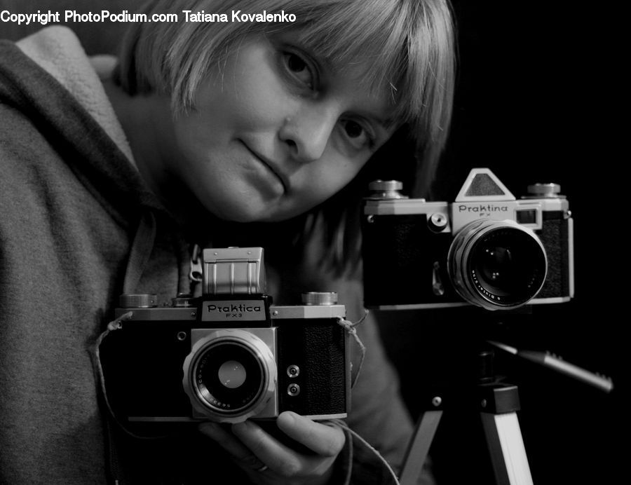 Camera, Electronics, Digital Camera, Person, Portrait