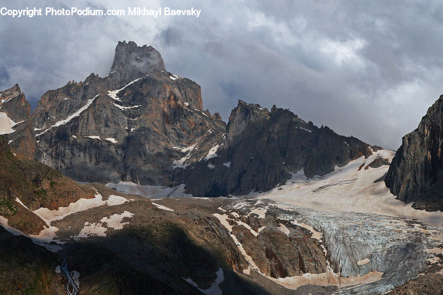 Crest, Mountain, Outdoors, Peak, Arctic, Glacier, Ice