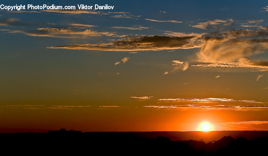 Dawn, Dusk, Sky, Sunrise, Sunset, Azure Sky, Cloud