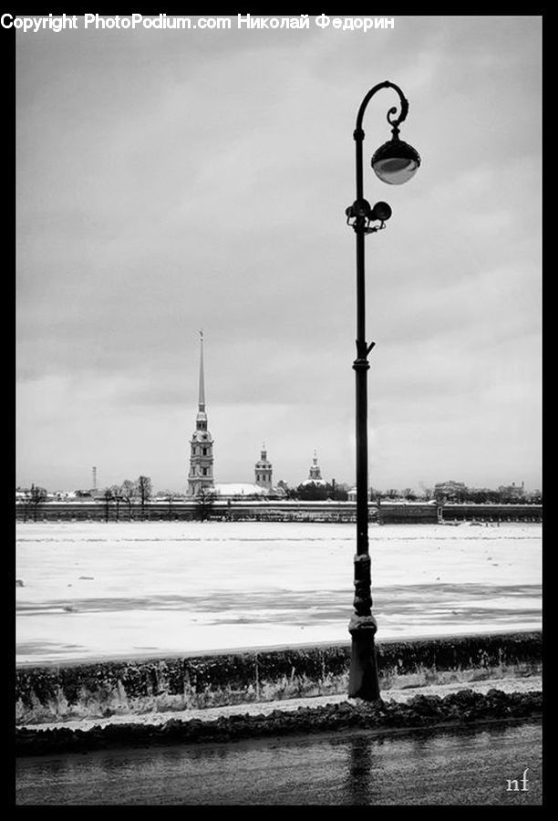 Architecture, Spire, Steeple, Tower, Factory, Refinery, Downtown