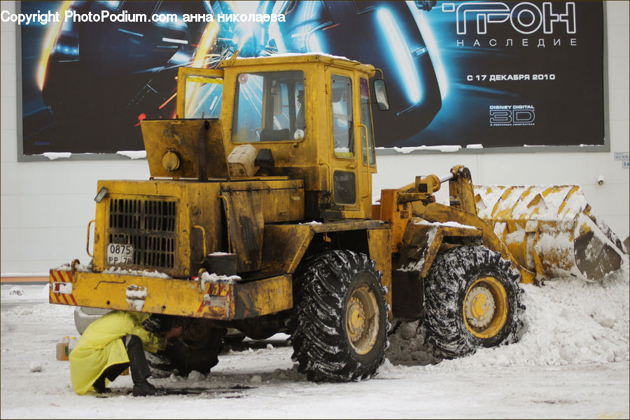 Bulldozer, Tractor, Vehicle, Engine, Machine, Motor