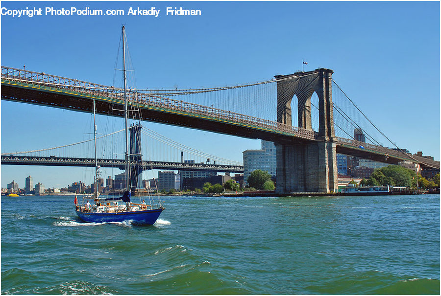 Boat, Yacht, Bridge, Ship, Vessel, Harbor, Port