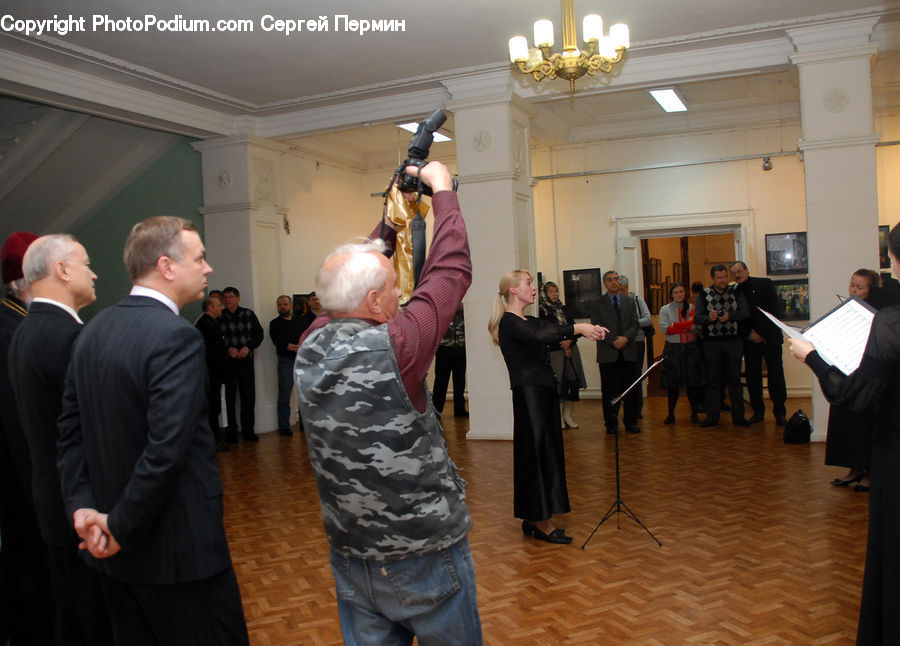 People, Person, Human, Reception Room, Room, Waiting Room, Clothing